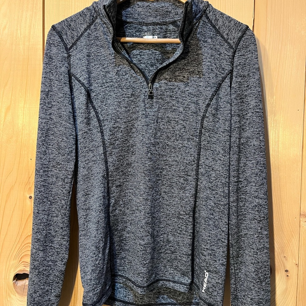 Head Women's Heathered Black Long Sleeve Top